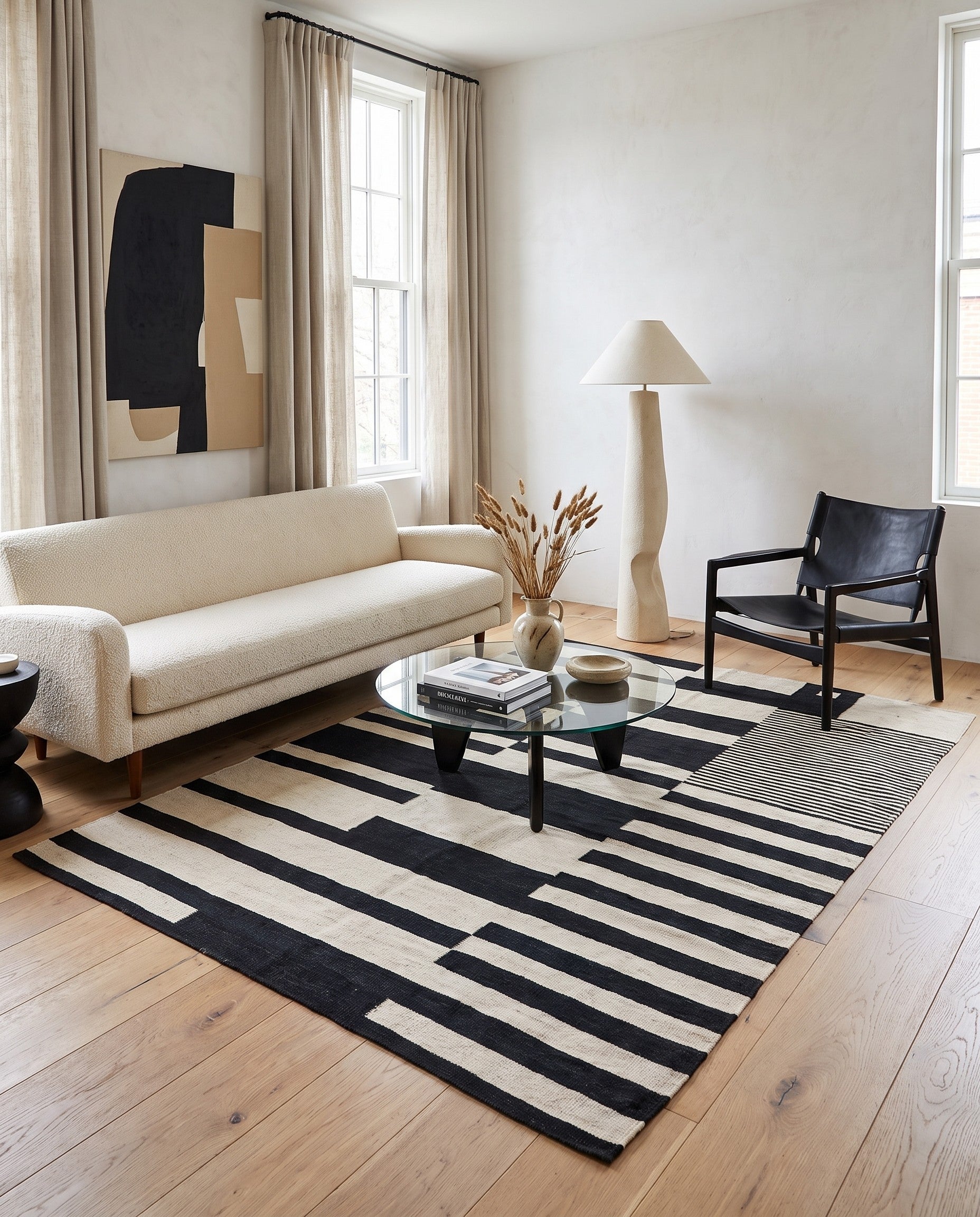 5' x 7' Hand Woven Kilim Modern Wool Rug