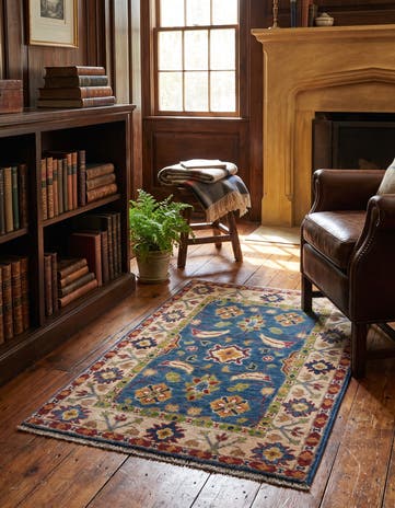 1' 11 x 3' 1 Hand Knotted Kazak Rug