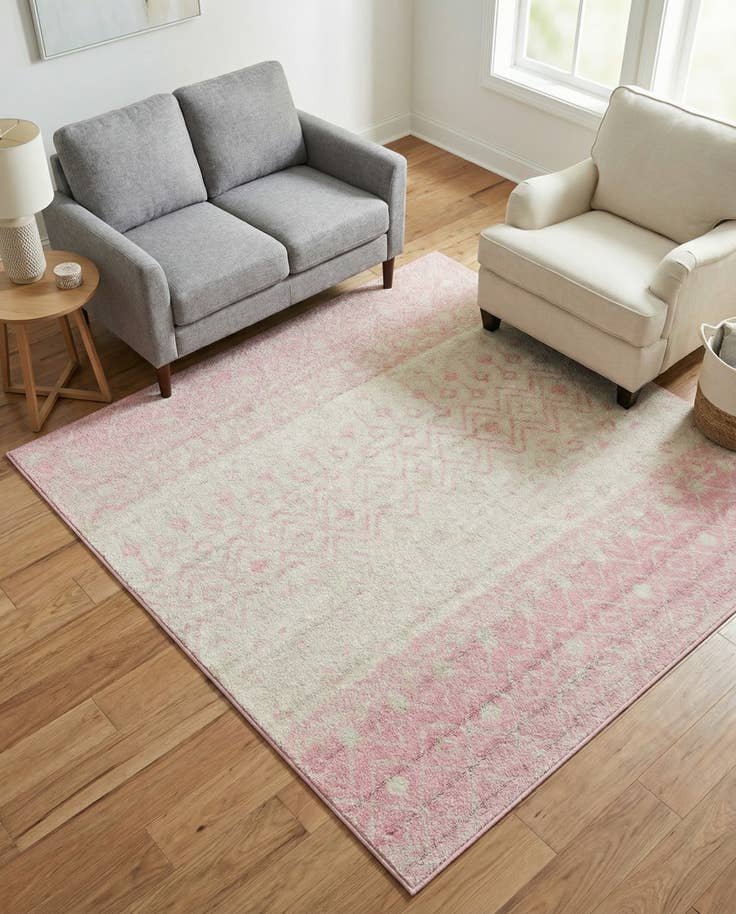 Detail image of 5' 3 x 5' 3 Moroccan Trellis Square Rug