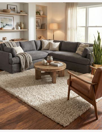 7' 10 x 10' Zermatt Shag Rug