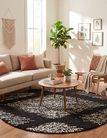 6' x 6' Serenity Shag Round Rug