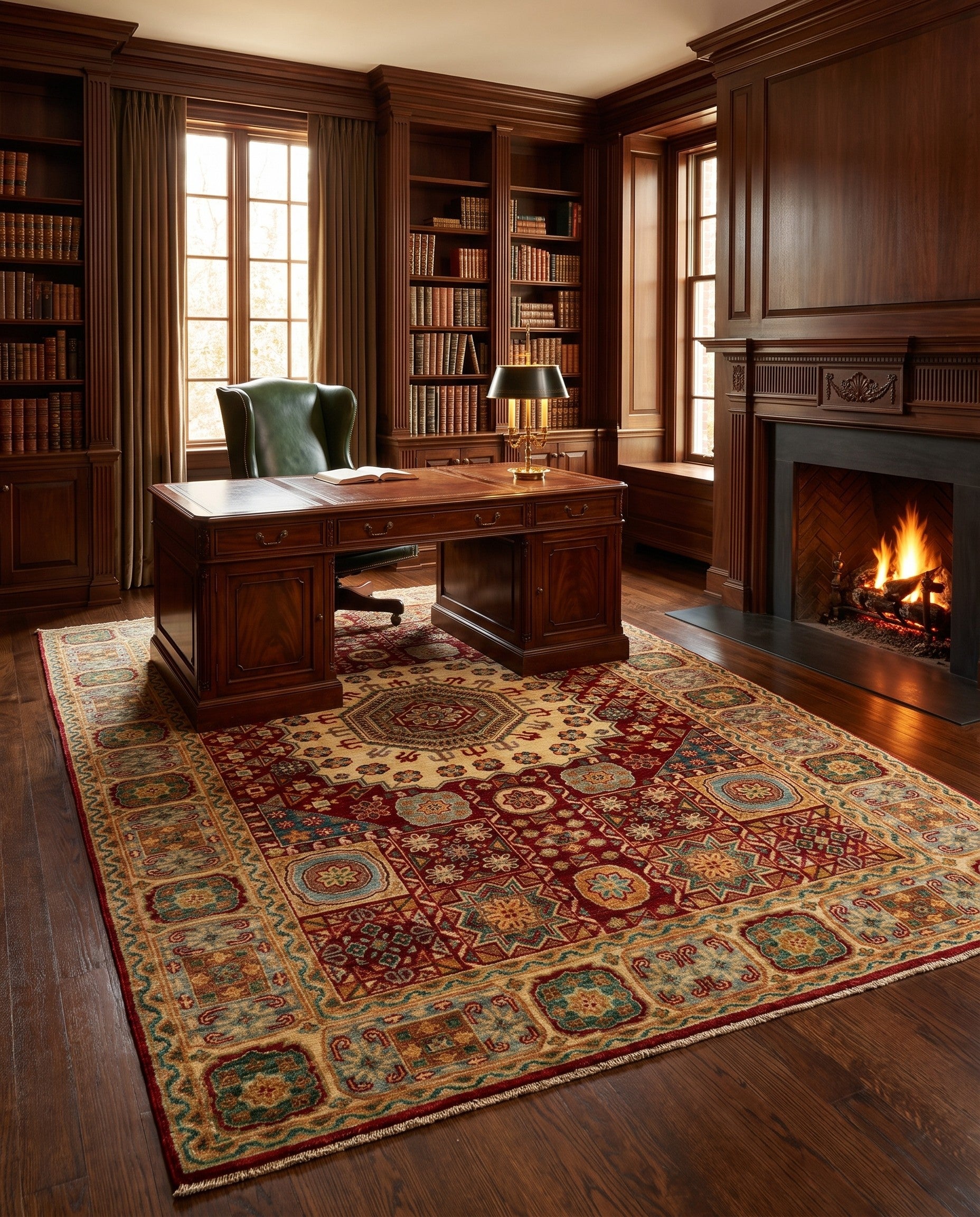 5' 8 x 8' 1 Hand Knotted Mamluk Ziegler Rug