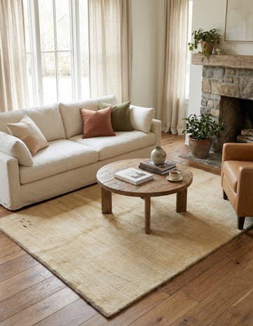 4' 11 x 6' 6 Hand Knotted Gabbeh Shouli Persian Wool Rug