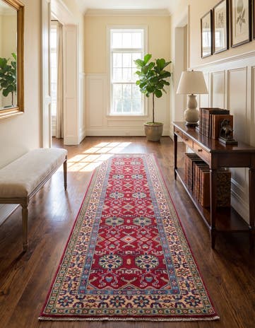 2' 8 x 9' 11 Hand Knotted Kazak Runner Rug