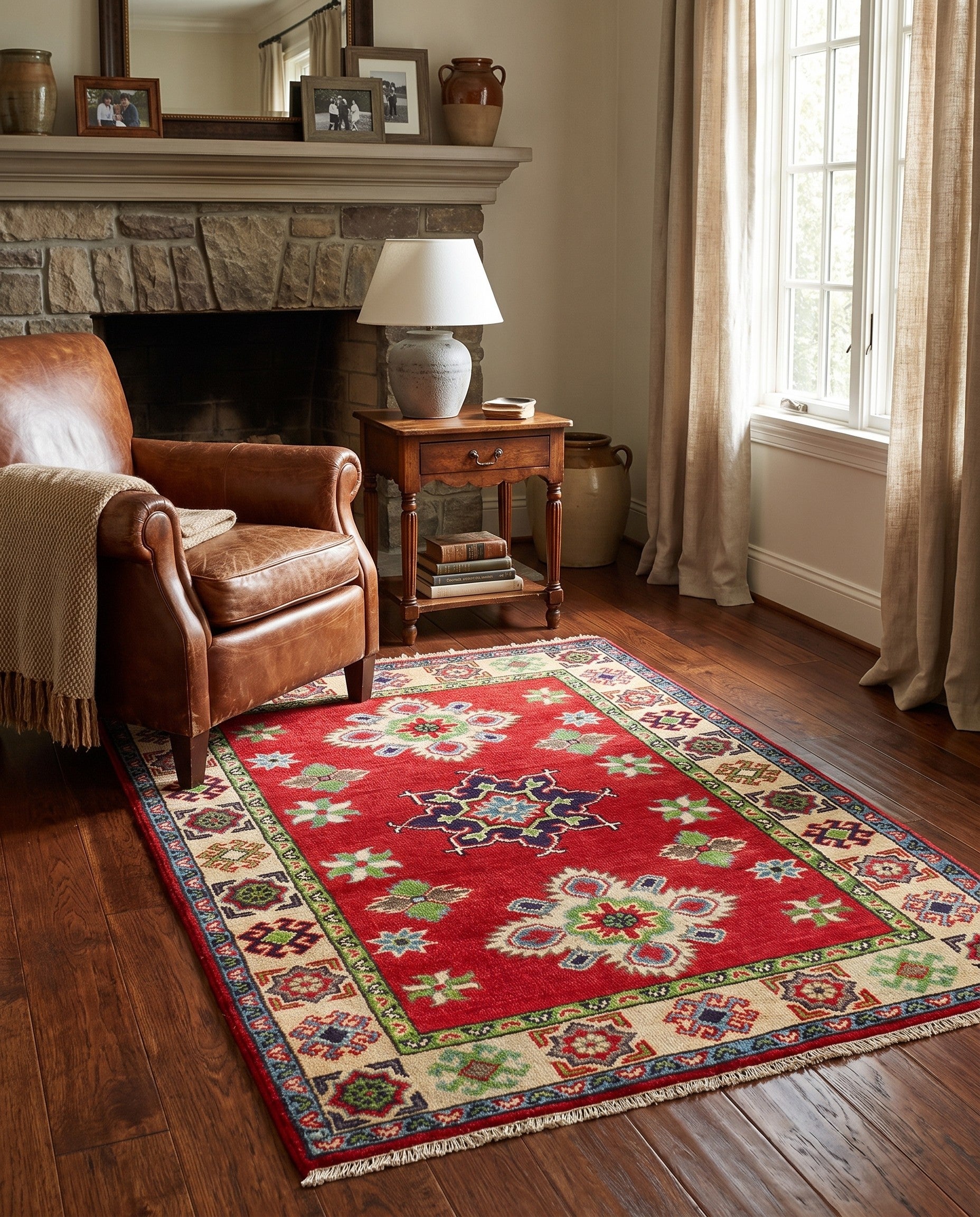 2' 9 x 4' 1 Hand Knotted Kazak Rug