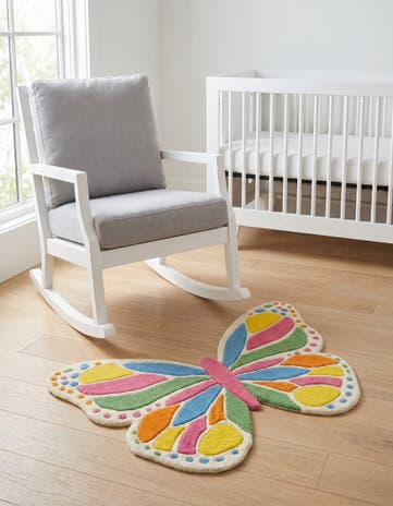 Happy Rugs Butterfly Wool