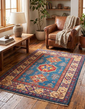 2' 9 x 4' 2 Hand Knotted Kazak Rug