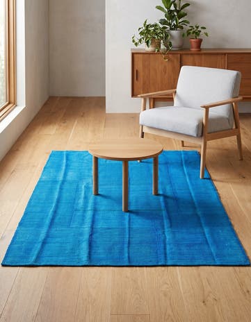 3' 11 x 5' 8 Hand Woven Kilim Modern Wool Rug