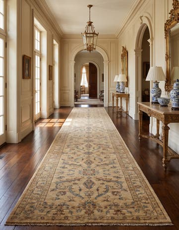 2' 10 x 17' 10 Hand Knotted Ziegler Runner Rug