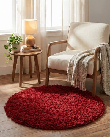  3' 3 x 3' 3 Infinity Shag Round Rug