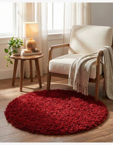 3' 3 x 3' 3 Infinity Shag Round Rug