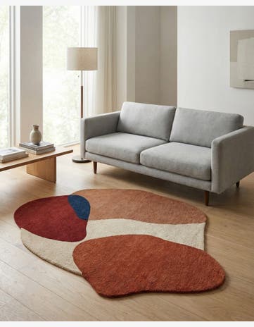 Handtufted Wool Freeform Rug