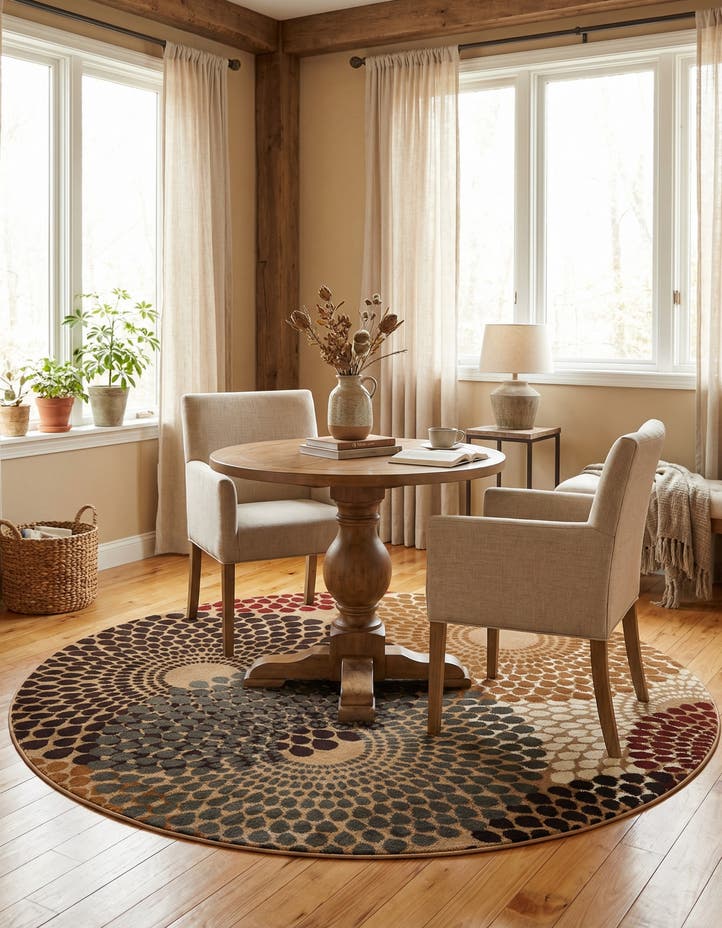 6' x 6' Cafe Round Rug