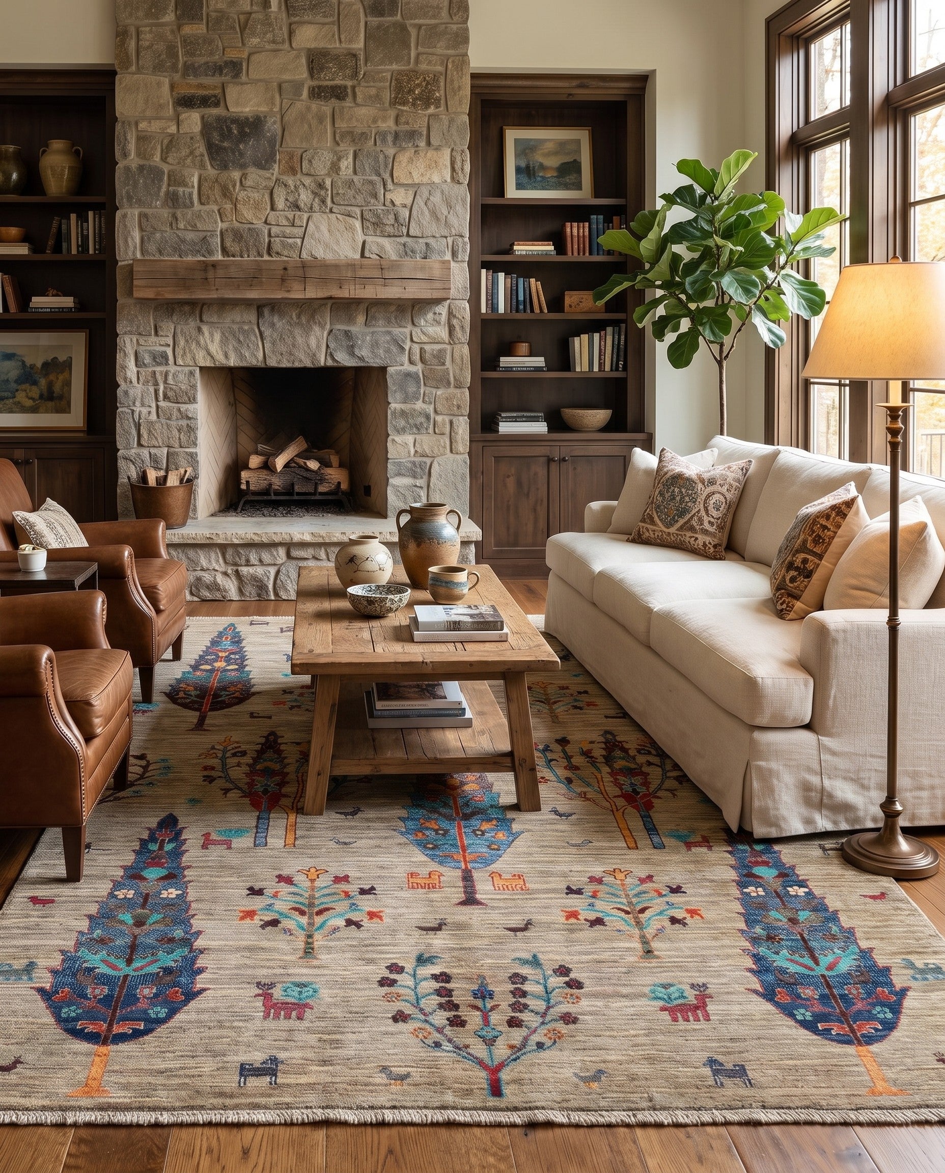 5' 11 x 7' 11 Hand Knotted Ariana Ziegler Rug