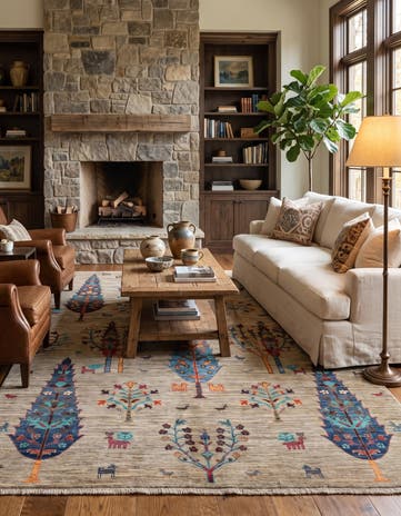 5' 11 x 7' 11 Hand Knotted Ariana Ziegler Rug