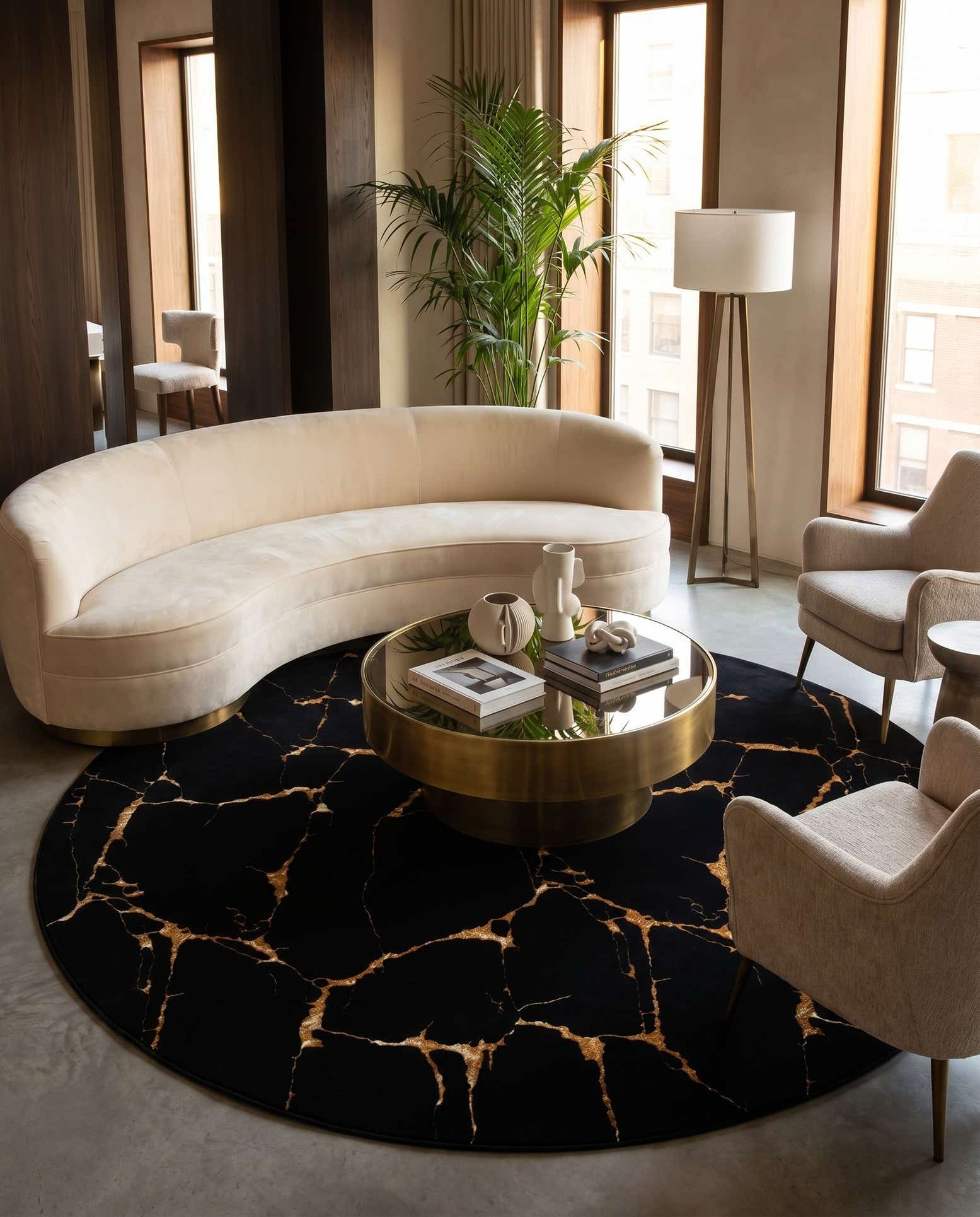 10' x 10' Vogue Geo Round Rug