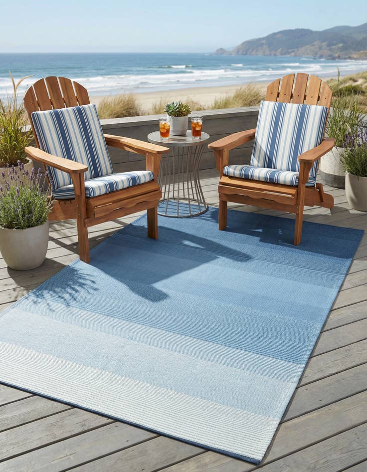 Detail image of 4' x 6' Washable Vista Breeze Indoor / Outdoor Rug