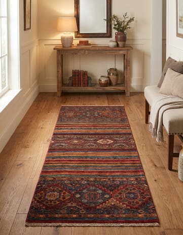 2' 7 x 6' 8 Hand Knotted Kazak Runner Rug