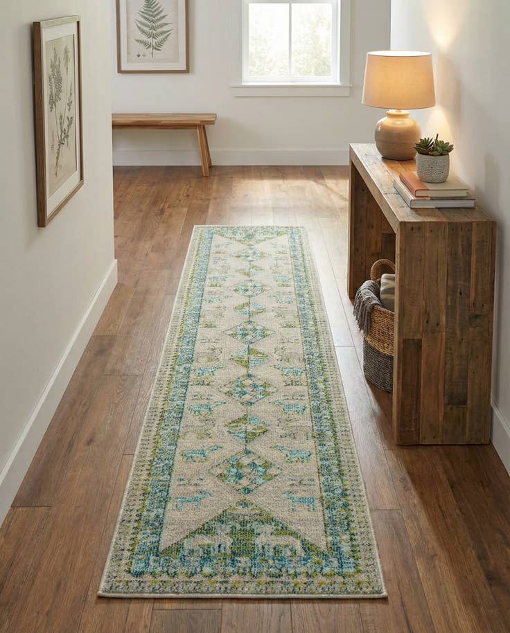 Detail image of 2' x 8' Washable Mesa Runner Rug