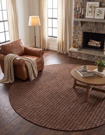 8' x 8' Heritage Line Wool Round Rug