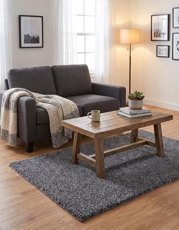 3' 3 x 5' 3 Soft Solid Shag Rug