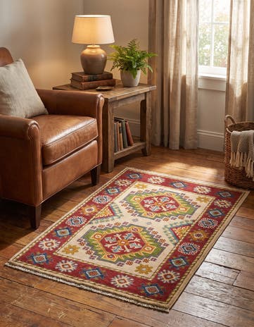 2' x 3' Hand Knotted Kazak Rug