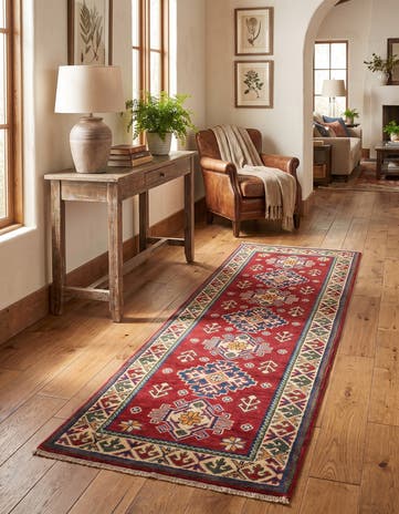 2' x 6' Hand Knotted Kazak Runner Rug