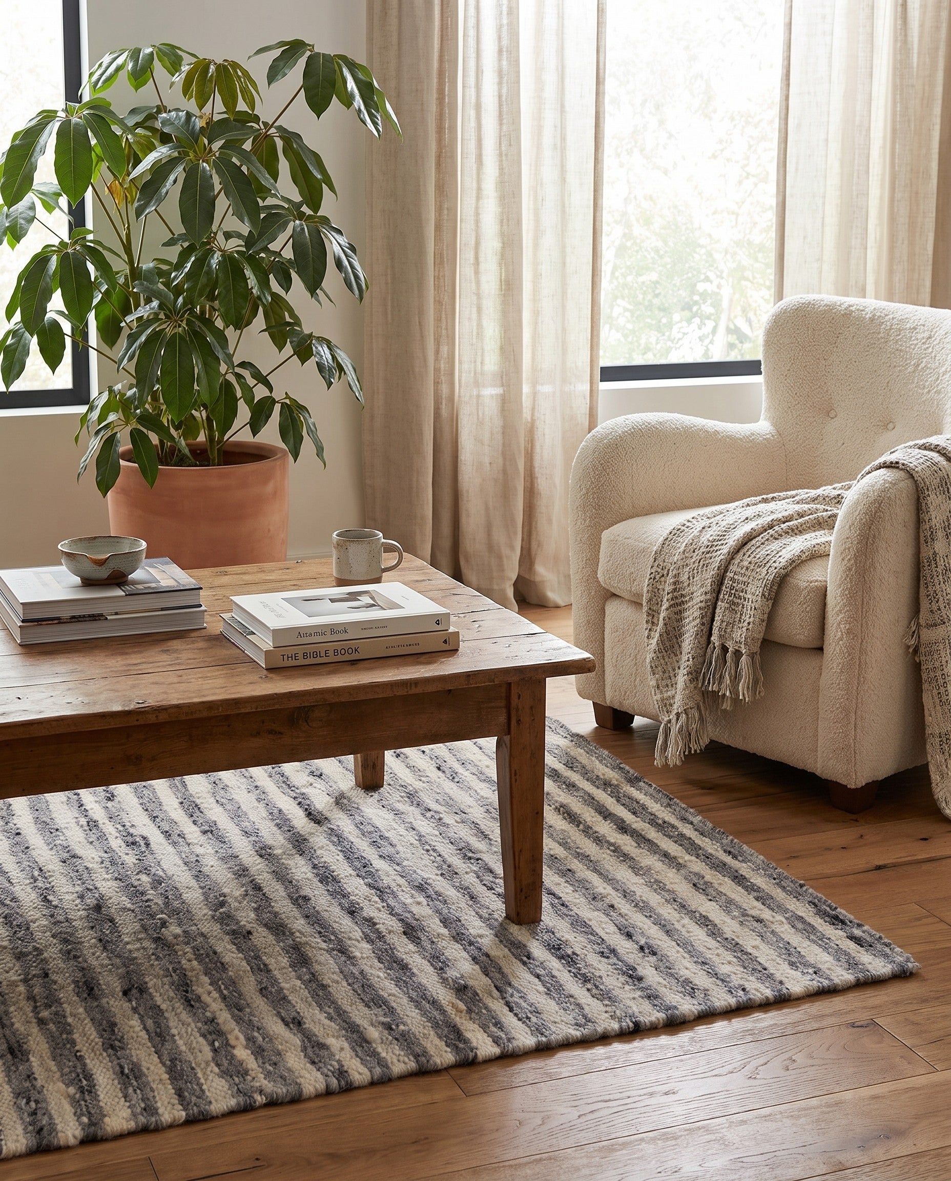 2' 11 x 5' 1 Hand Knotted Moroccan Wool Rug