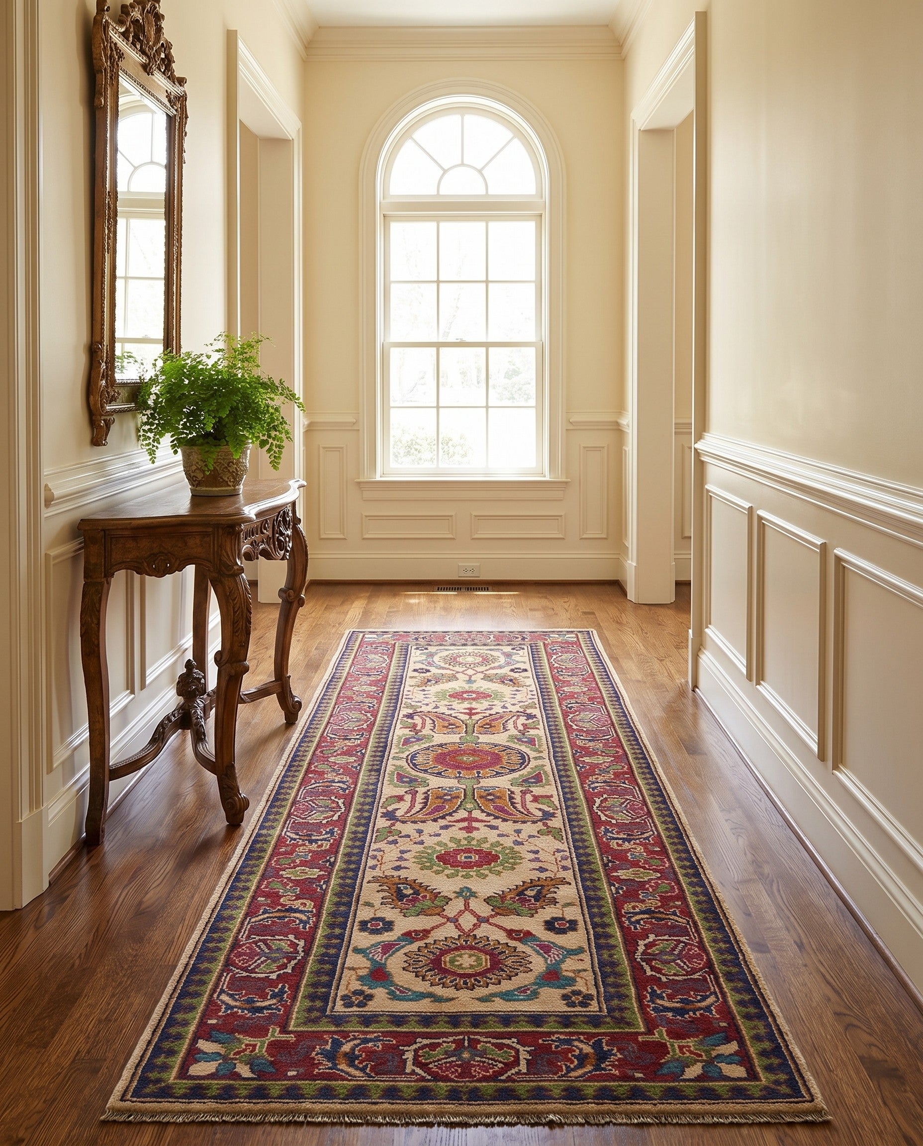 3' x 9' 8 Hand Knotted Kazak Runner Rug