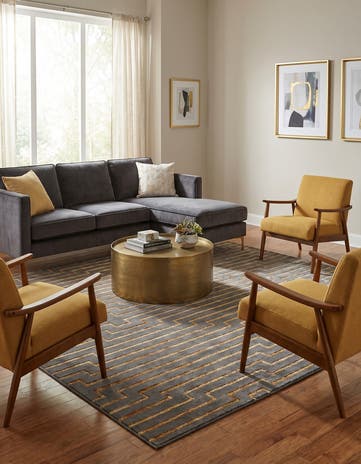 10' x 10' Vogue Geo Square Rug