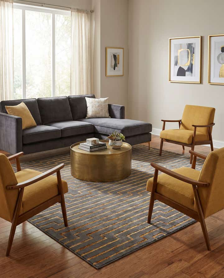 10' x 10' Vogue Geo Square Rug