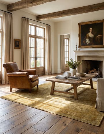5' 6 x 8' Hand Knotted Over-Dyed Ziegler Rug