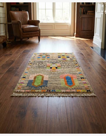 3' 2 x 5' 2 Hand Knotted Balouch Wool Rug
