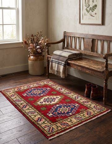 2' 1 x 2' 10 Hand Knotted Kazak Rug