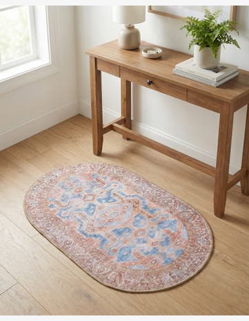 2' x 3' Washable Timeless Oval Rug