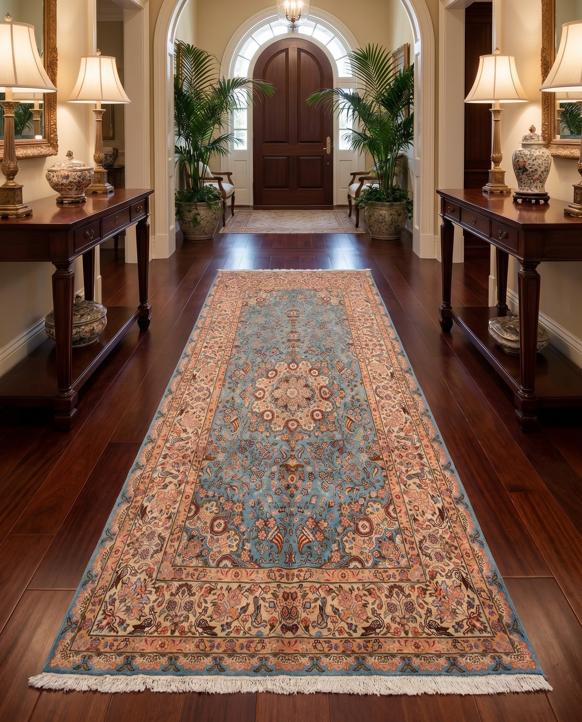 6' 8 x 9' 9 Tabriz Wool Runner Rug