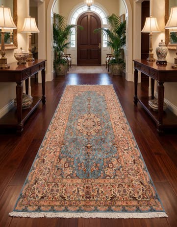 6' 8 x 9' 9 Tabriz Wool Runner Rug