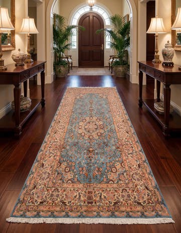 6' 8 x 9' 9 Tabriz Wool Runner Rug