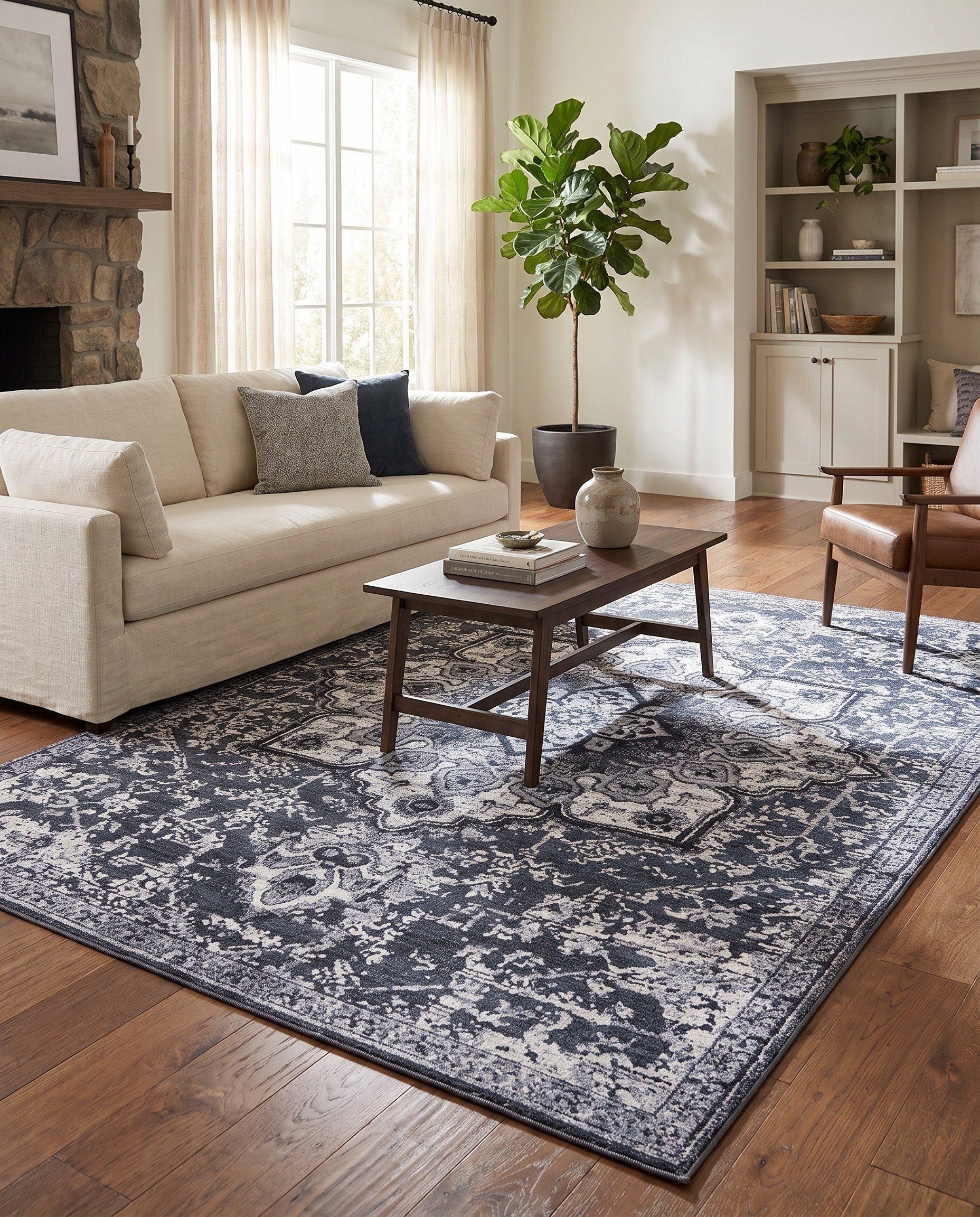 6' x 9' Washable Francesca Rug