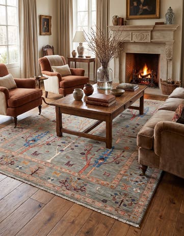 5' 10 x 7' 10 Hand Knotted Ariana Ziegler Rug