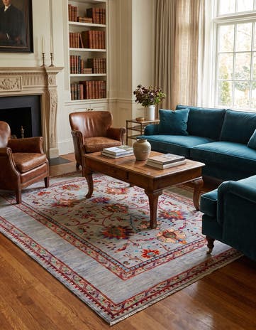 5' 2 x 6' 10 Hand Knotted Ariana Ziegler Rug