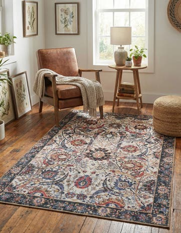 4' 1 x 6' 1 Washable Timeless Rug