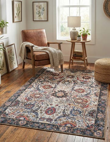 4' 1 x 6' 1 Washable Timeless Rug