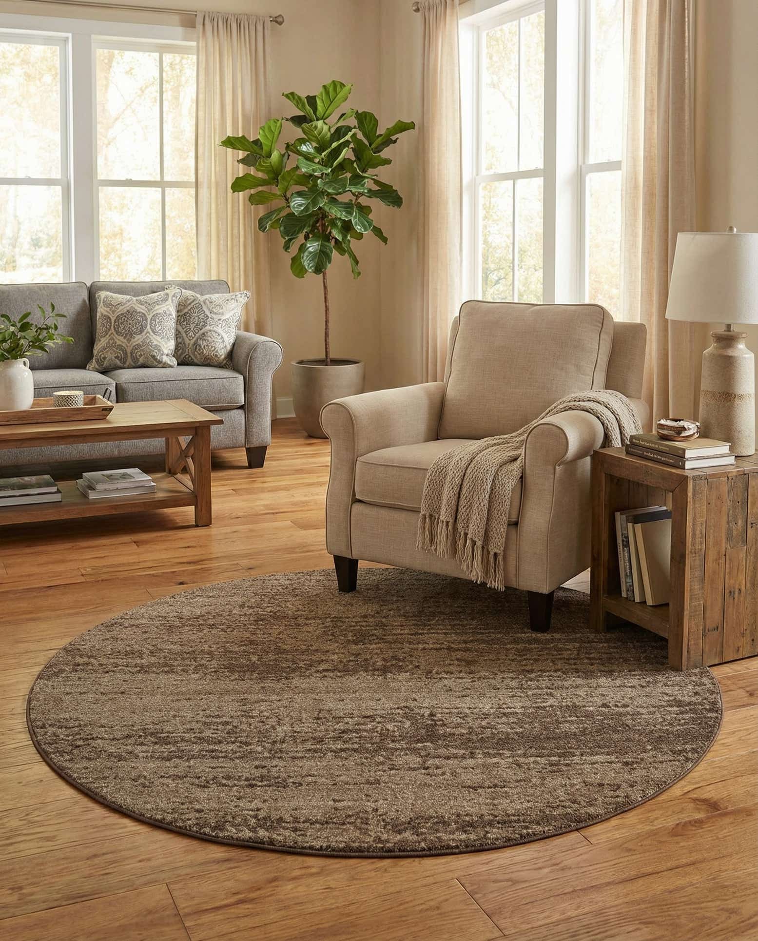 6' x 6' Angelica Round Rug