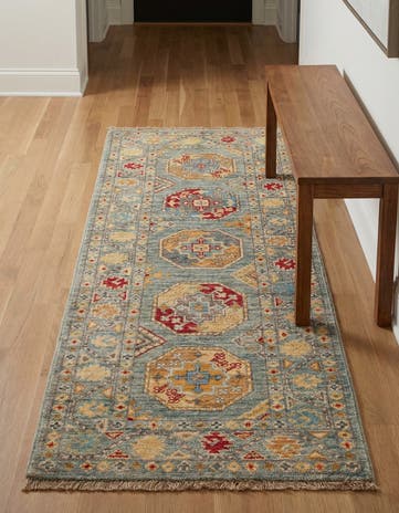 2' x 4' 10 Hand Knotted Kazak Runner Rug