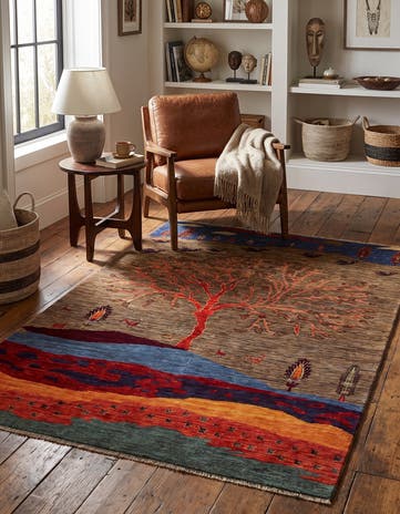 5' 2 x 6' 10 Hand Knotted Ariana Ziegler Rug