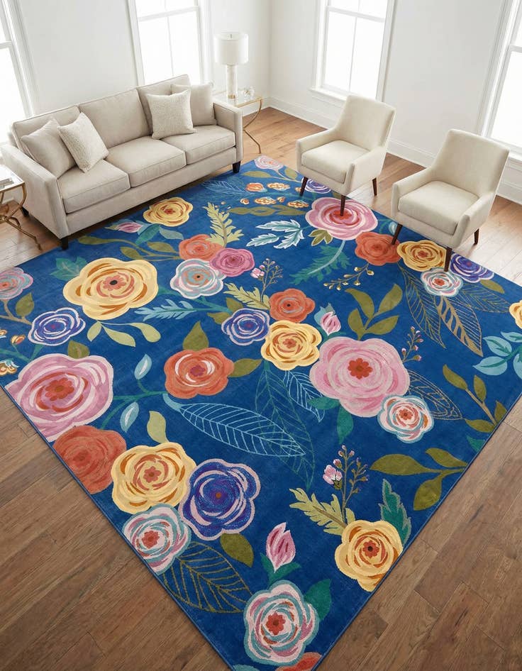 Detail image of 10' x 10' Blossom Square Rug