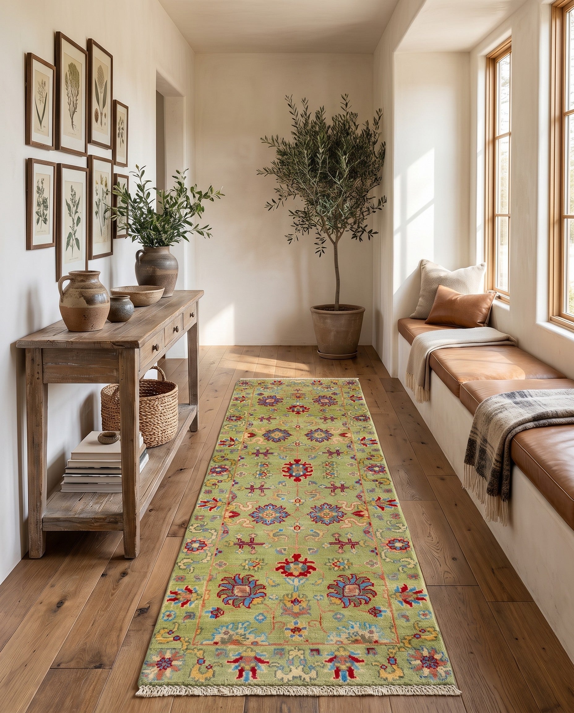 2' 1 x 6' 3 Hand Knotted Kazak Runner Rug