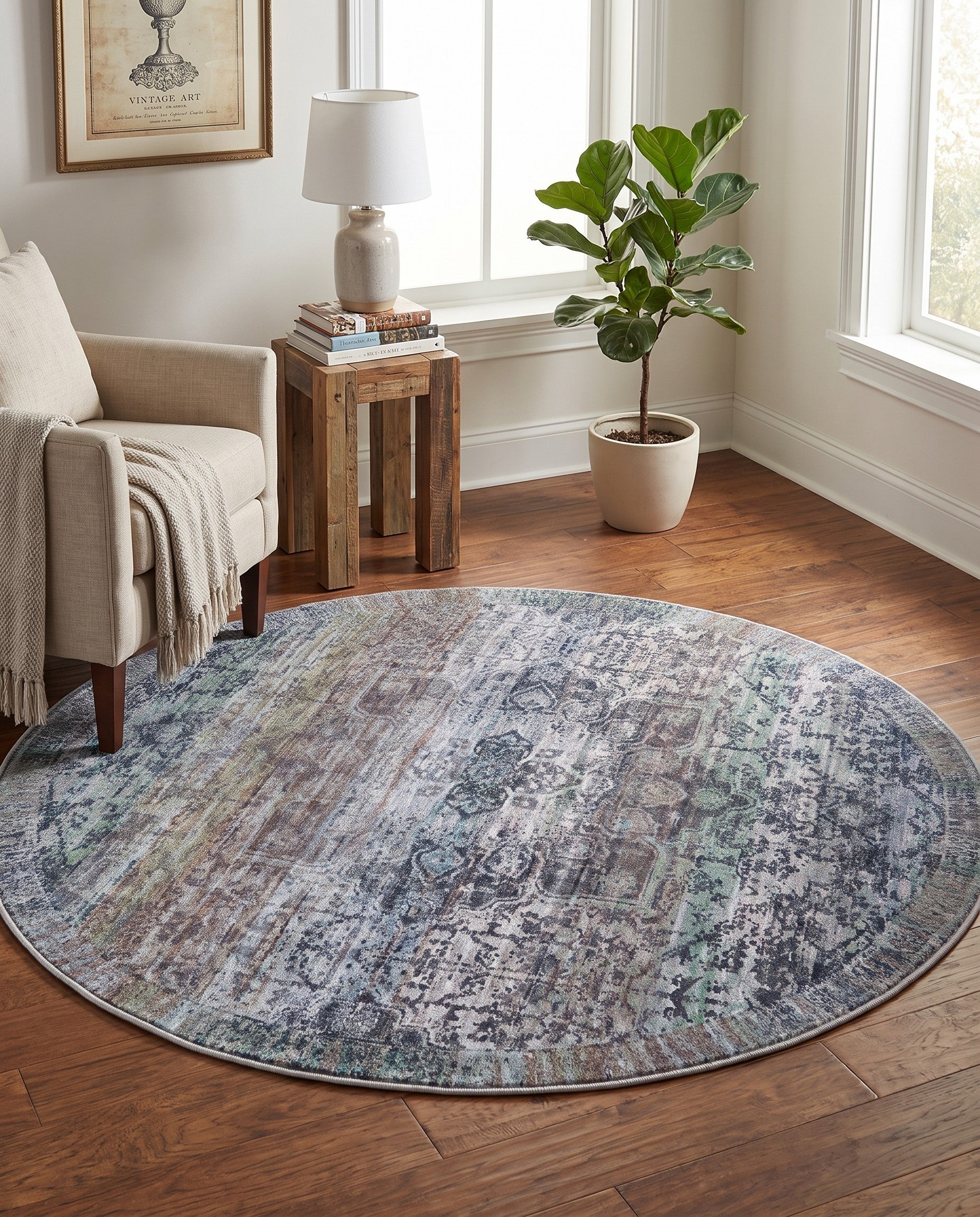 155cm x 155cm Renaissance Round Rug