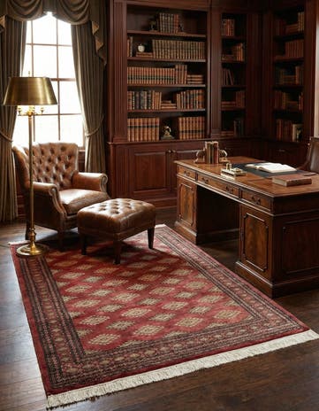 4' 7 x 6' 8 Hand Knotted Bokhara Oriental Rug